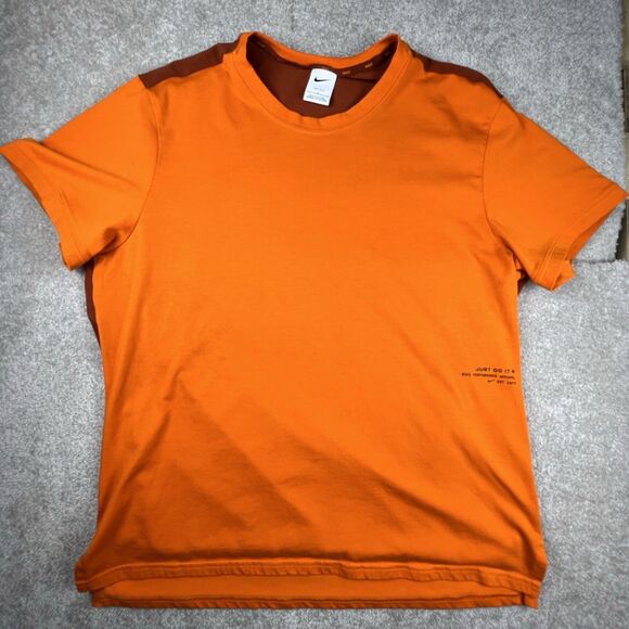 Nike Other - Mens Size Large Nike Dri-Fit Performance Active Wear Breathable Orange Tee Shirt
